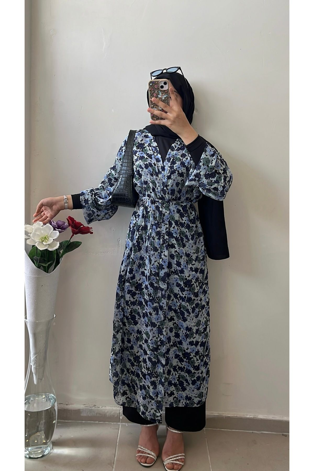 DİLEKBUTİK çiçekli kimono pareo plaj kimono
