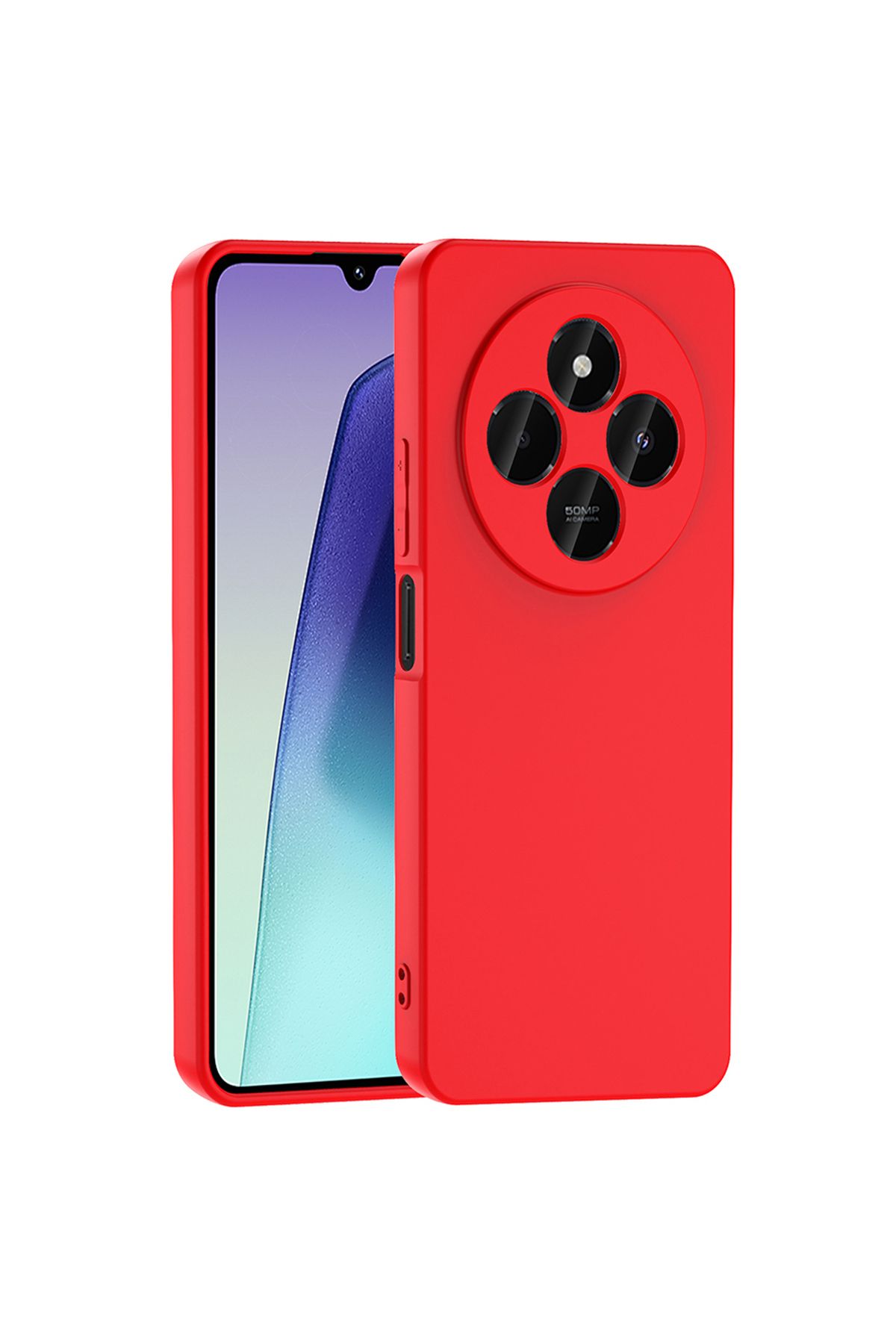 AnındaGelir Xiaomi Redmi 14C Kırmızı Lansman Arka Kapak Silikon Kılıf