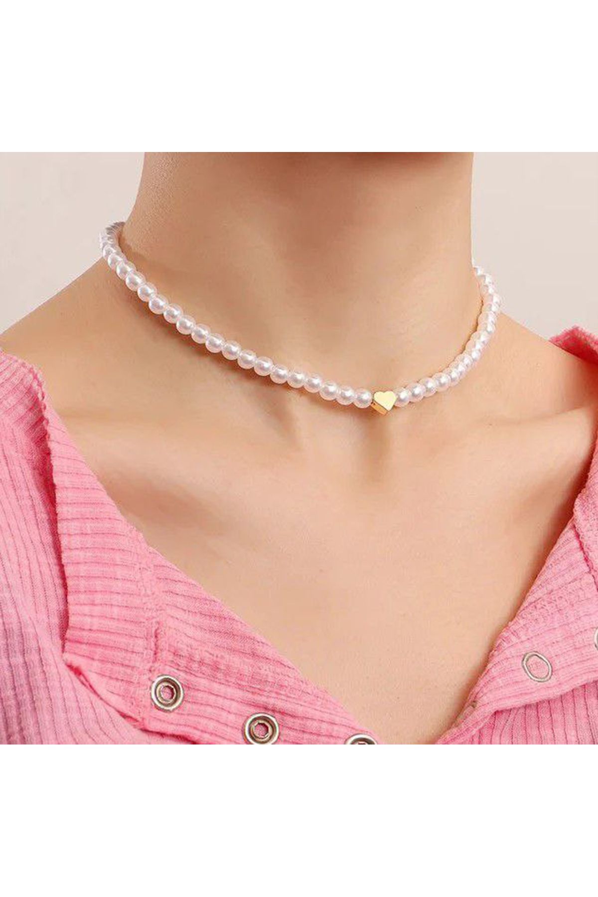 Shiklik MODA Zarif İnci Kalp Kolye - Şıklığı ve Zarafeti Yakalayın