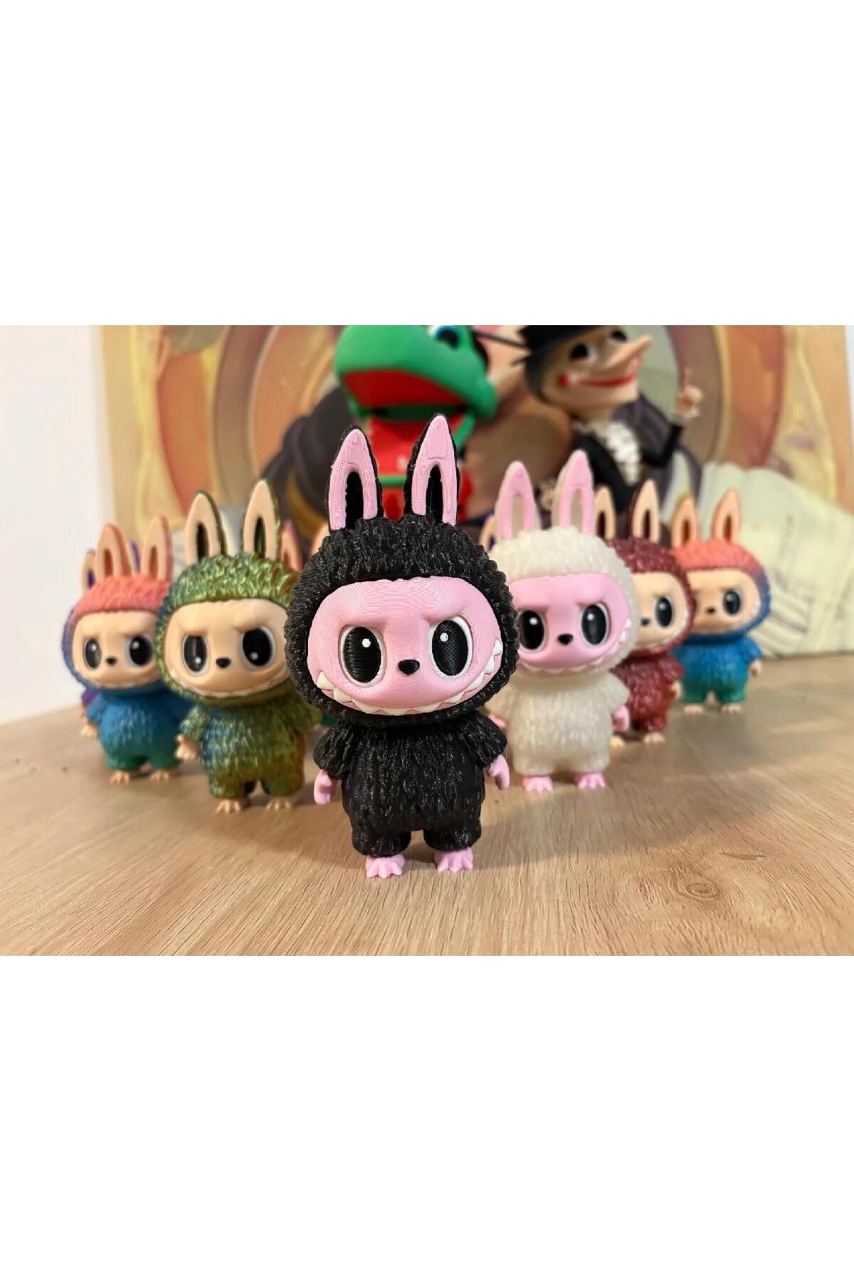 3D Labubu Figür 13 cm 5 Adet Sürpriz Renk