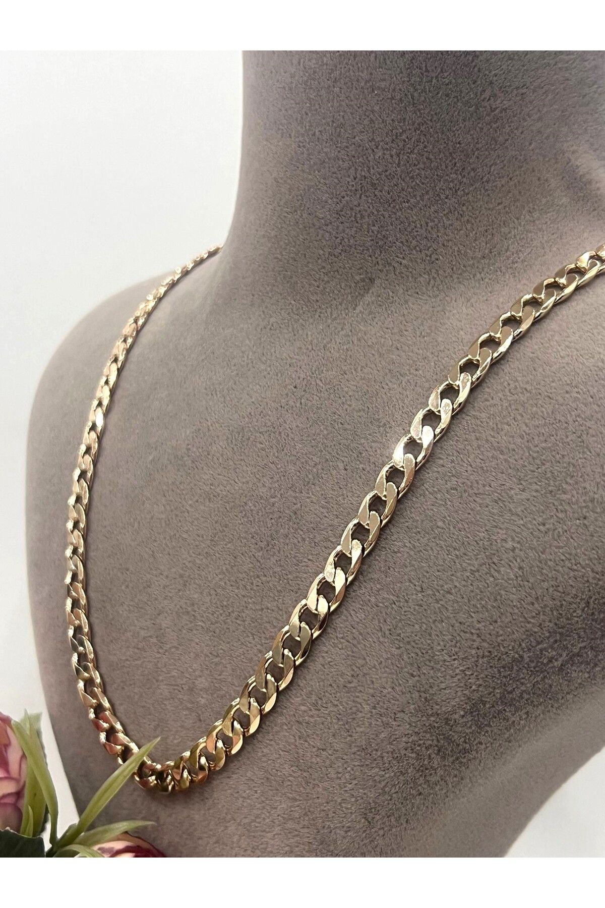 MASAL TAKI&AKSESUAR XUPING Özel Vip Seri Zincir Kolye Modelleri 60cm (0,6mm) - 18K Rose Gold