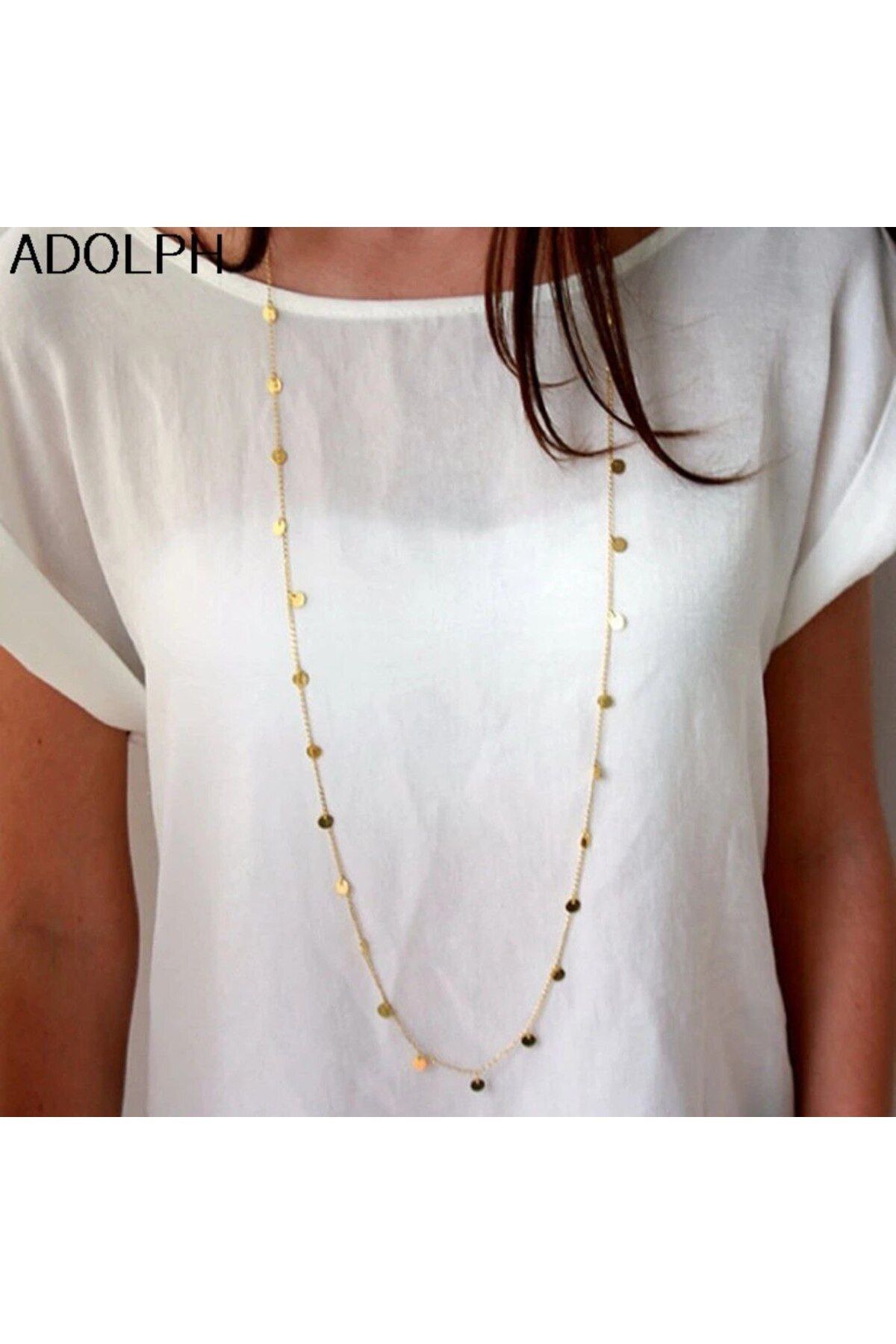 Shiklik MODA Şıklığınızı Tamamlayan Metal Daire Model Zincir Kolye