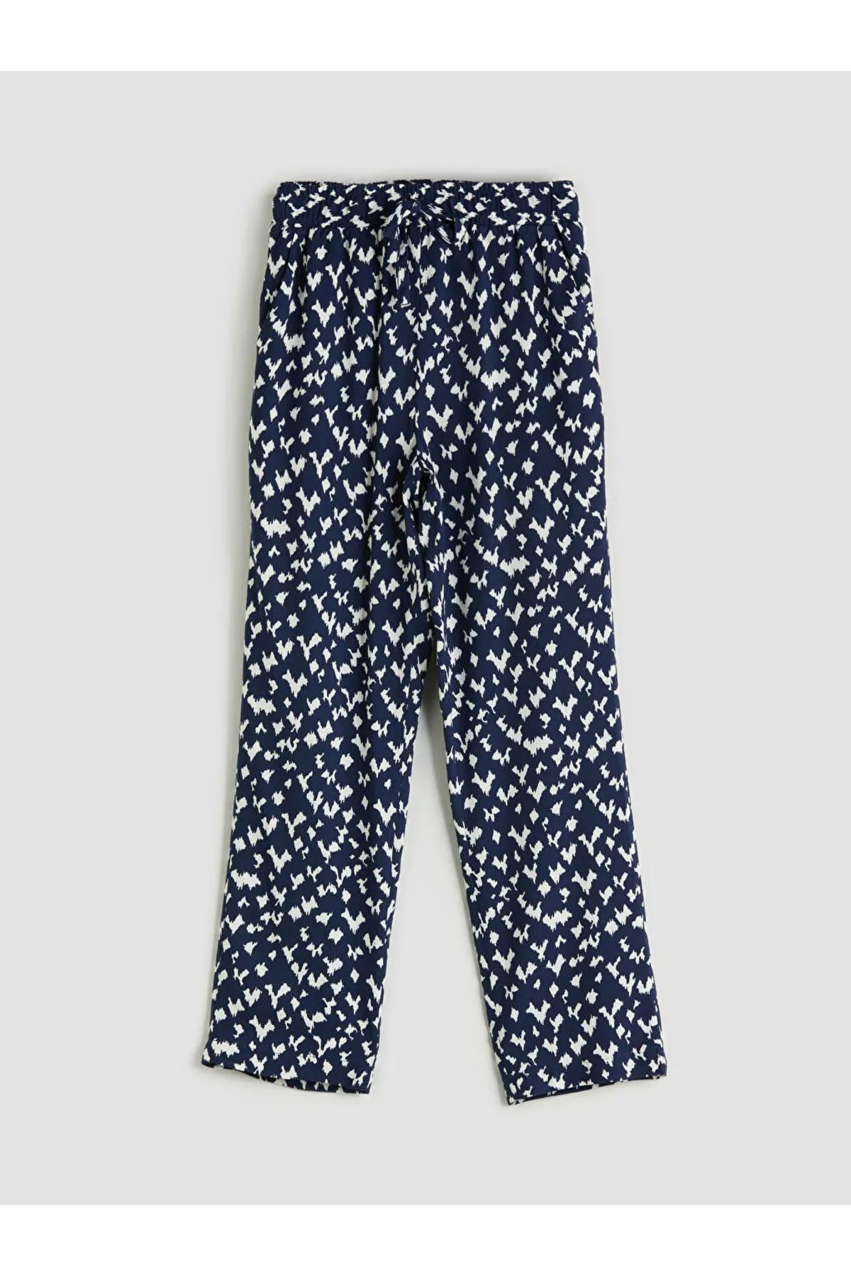LC Waikiki LCW Comfort Lacivert Beli Lastikli Havuç Kesim Kadın Pantolon