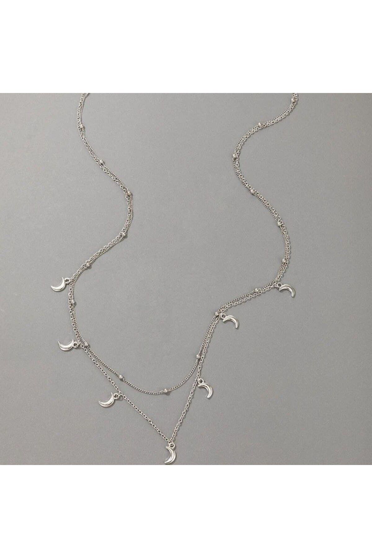 Shiklik MODA Şıklığı ve Zarafeti Yansıtan Aylı Zincir Kolye