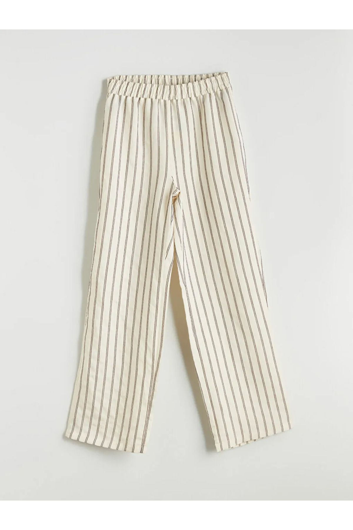 LC Waikiki LCW Modest Bej Beli Lastikli Modal Karışımlı Kadın Pantolon