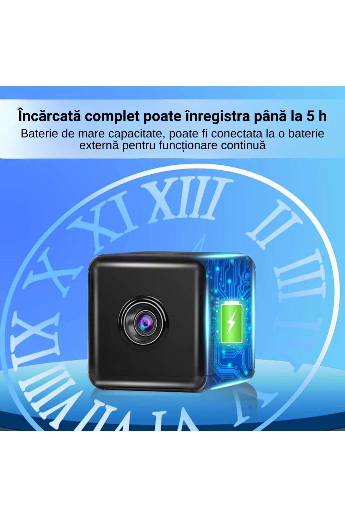LUDORA-Mini Spy Camera X6d, Spy Camera, ®, Video Recording and Microphone, Wi-fi Connection, 1080p 4