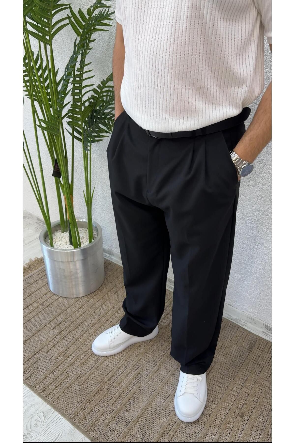 Yubacollection Baggy Pantolon Siyah