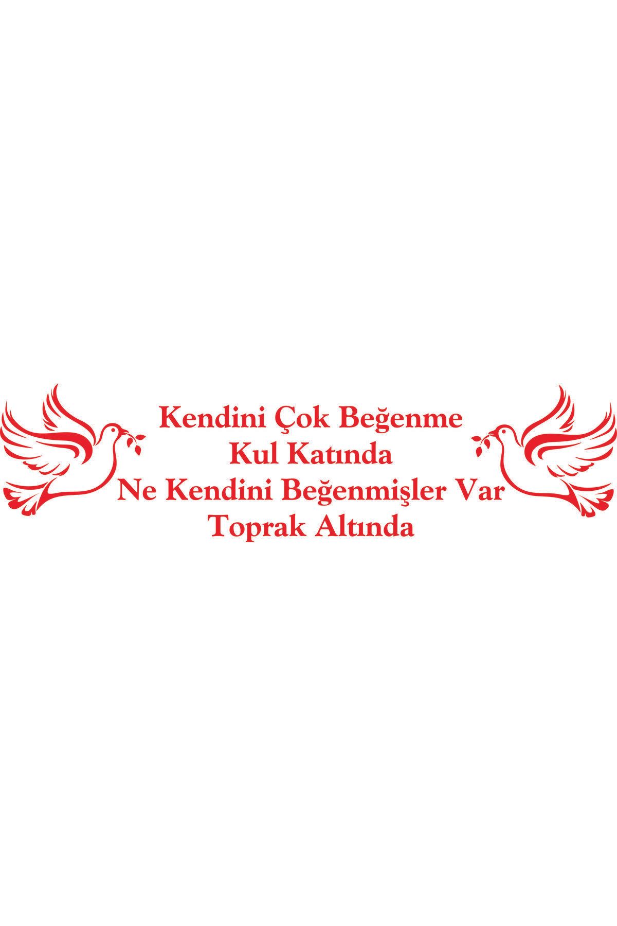 Birim Matbaa KENDİNİ ÇOK BEĞENME KUL KATINDA OTO STİCKER(77X25 CM)