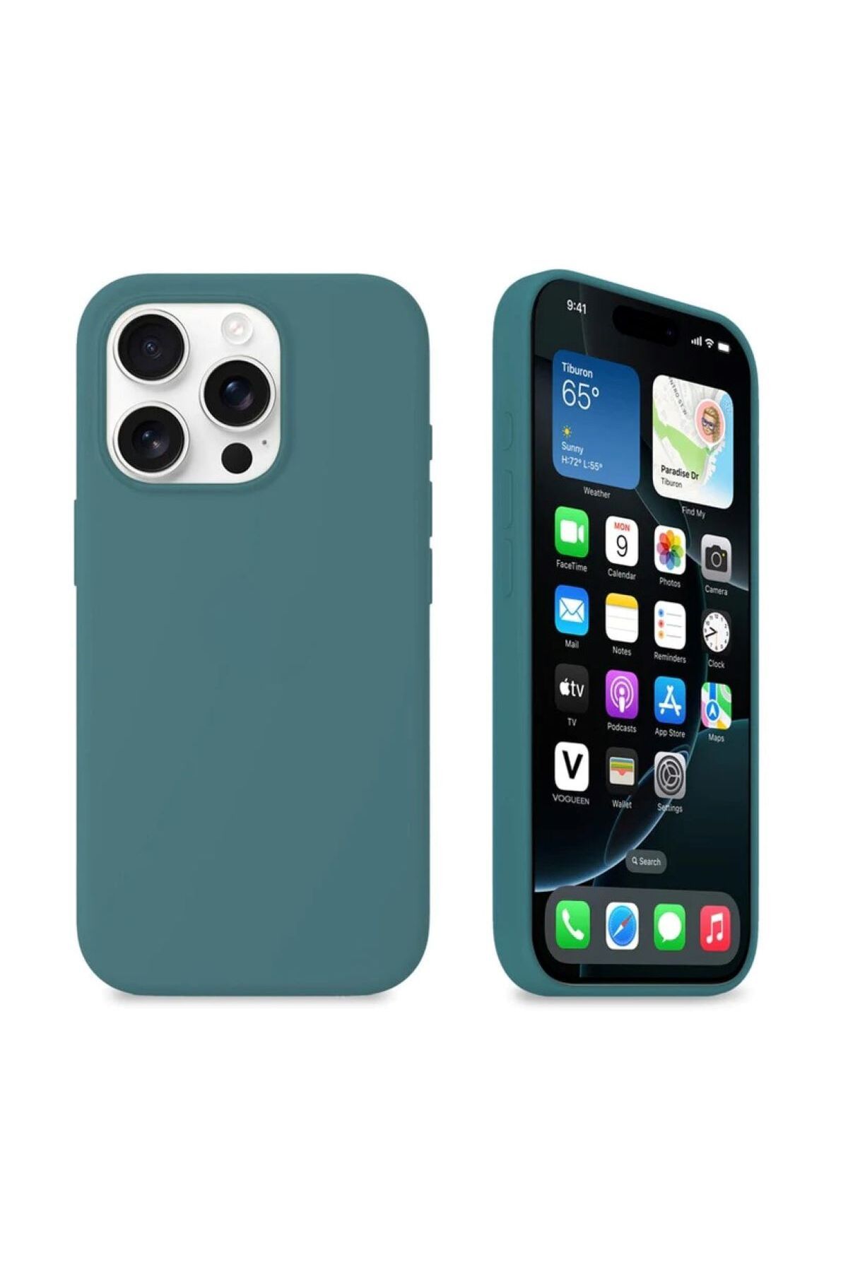 CatzeiN İphone 16 Pro İle Uyumlu İçi Kadife Lansman Silikon Kılıf -