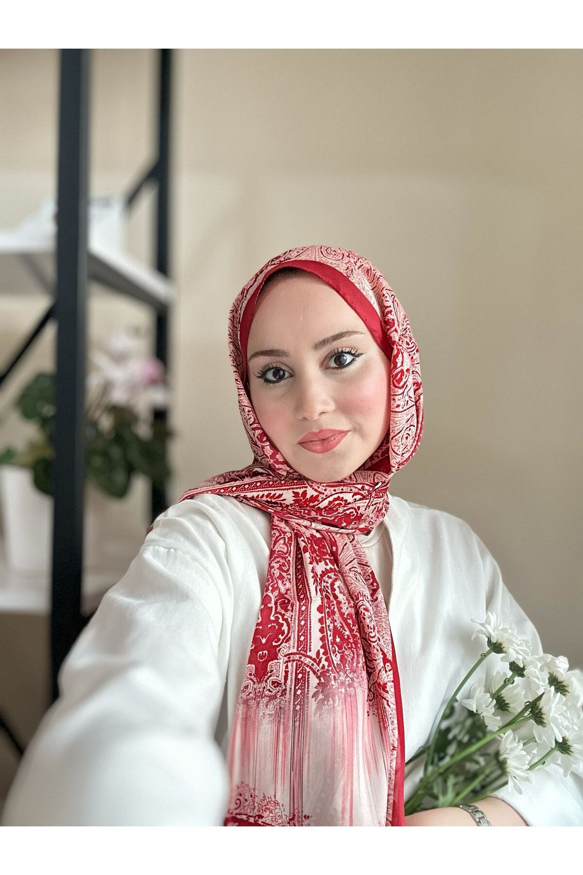 BEGONYASCARFSS YENİ SEZON İTHAL ETNİK DESEN HİNT İPEĞİ VUAL ŞAL