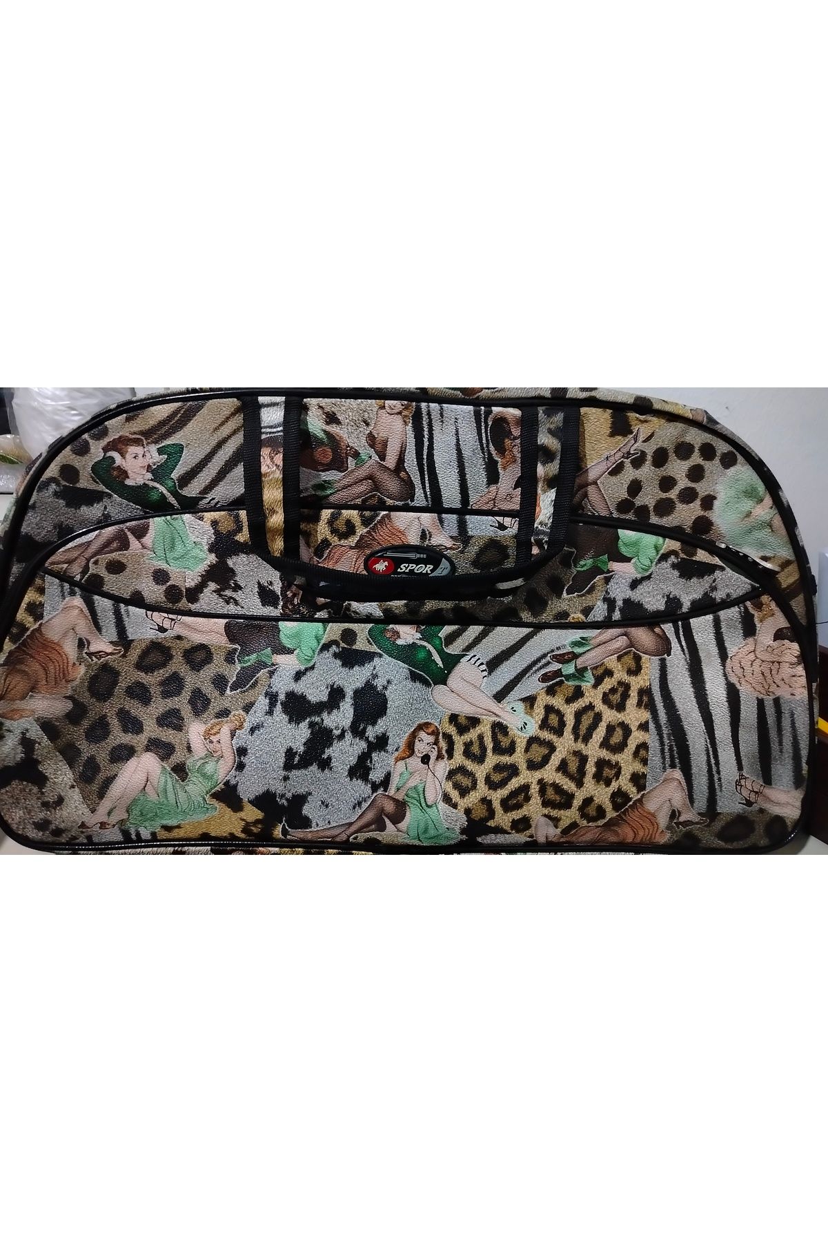 abnturk Leopar Desenli Woman Spor Kadın Çantası
