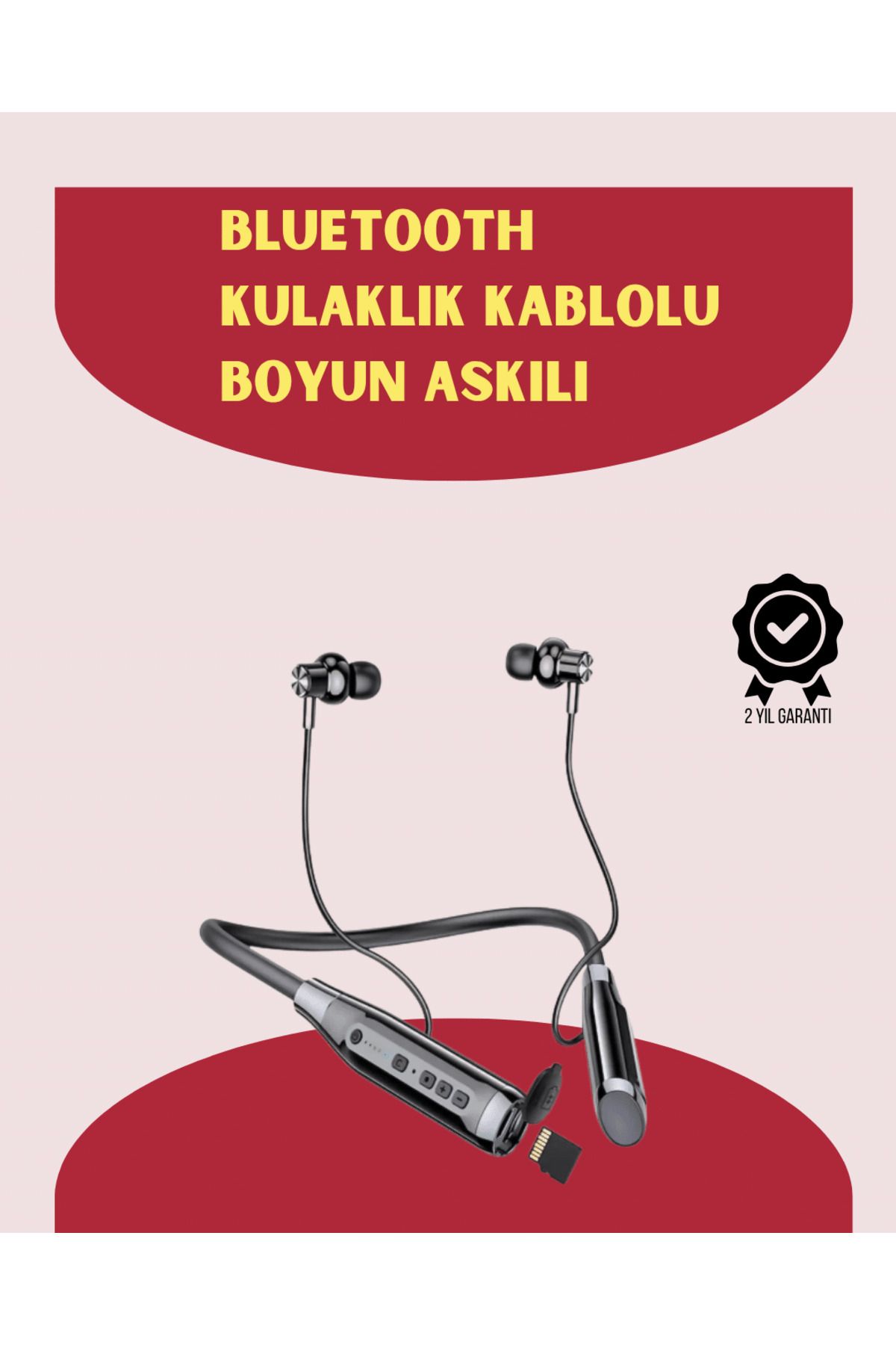 ASTRALTECH 120 Saat Pil Ömrüyle Boyun Askılı Bluetooth Kulaklık - Spor ve Günlük Kullanım İçin