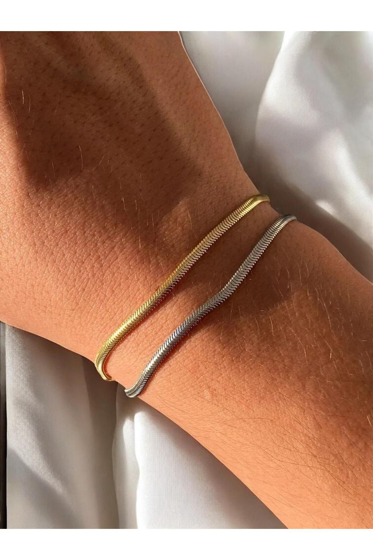 sirius jewelry 925s | Balık Sırtı Zincir Bileklik Unisex (1 Adet )