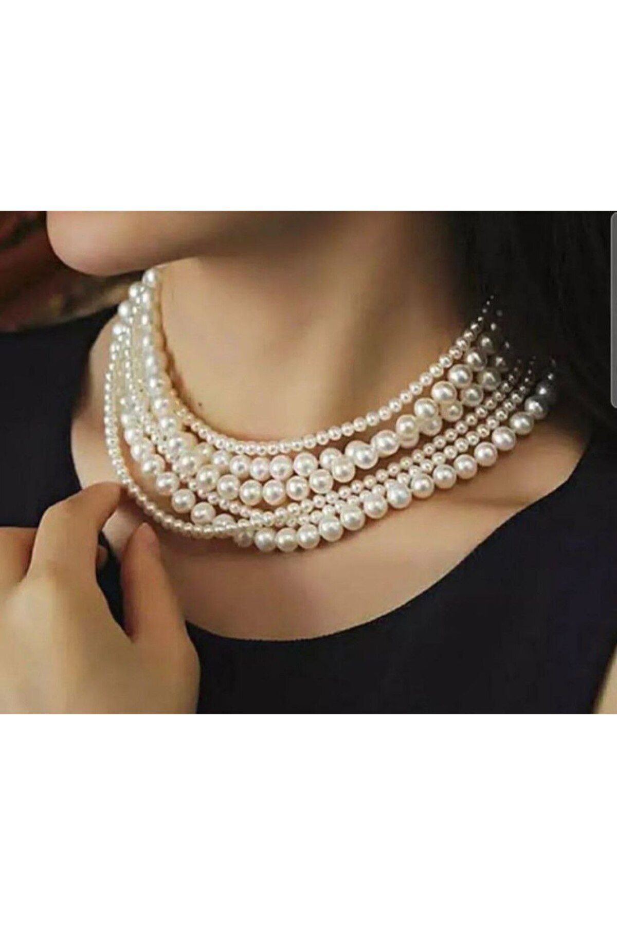 Shiklik MODA Zarif Beyaz İnci Kolye ile Şıklığınızın Tamamlayıcısı