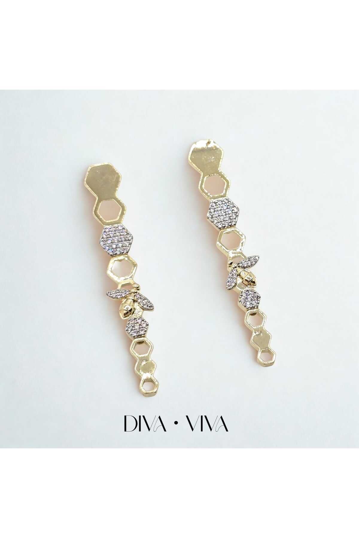 DivaViva Honey Luxe Kadın Küpe
