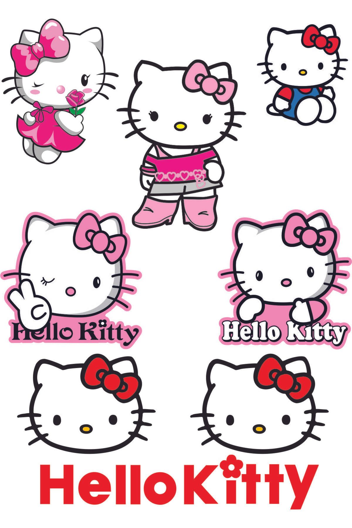 İŞCAN MOTOR HELLO KİTTY A4 STİCKER HELLO KİTTY ÇOKLU STİCKER