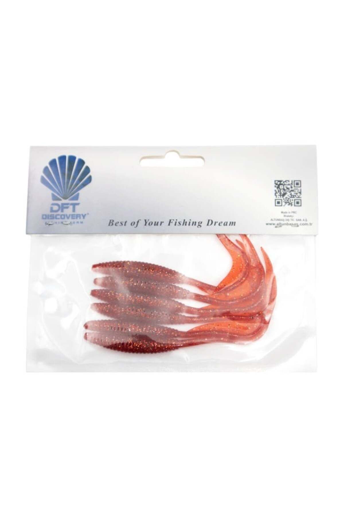 DFT Discovery 9CM 2.2GR Silikon Balık Yem Kırmızı 6 Adet