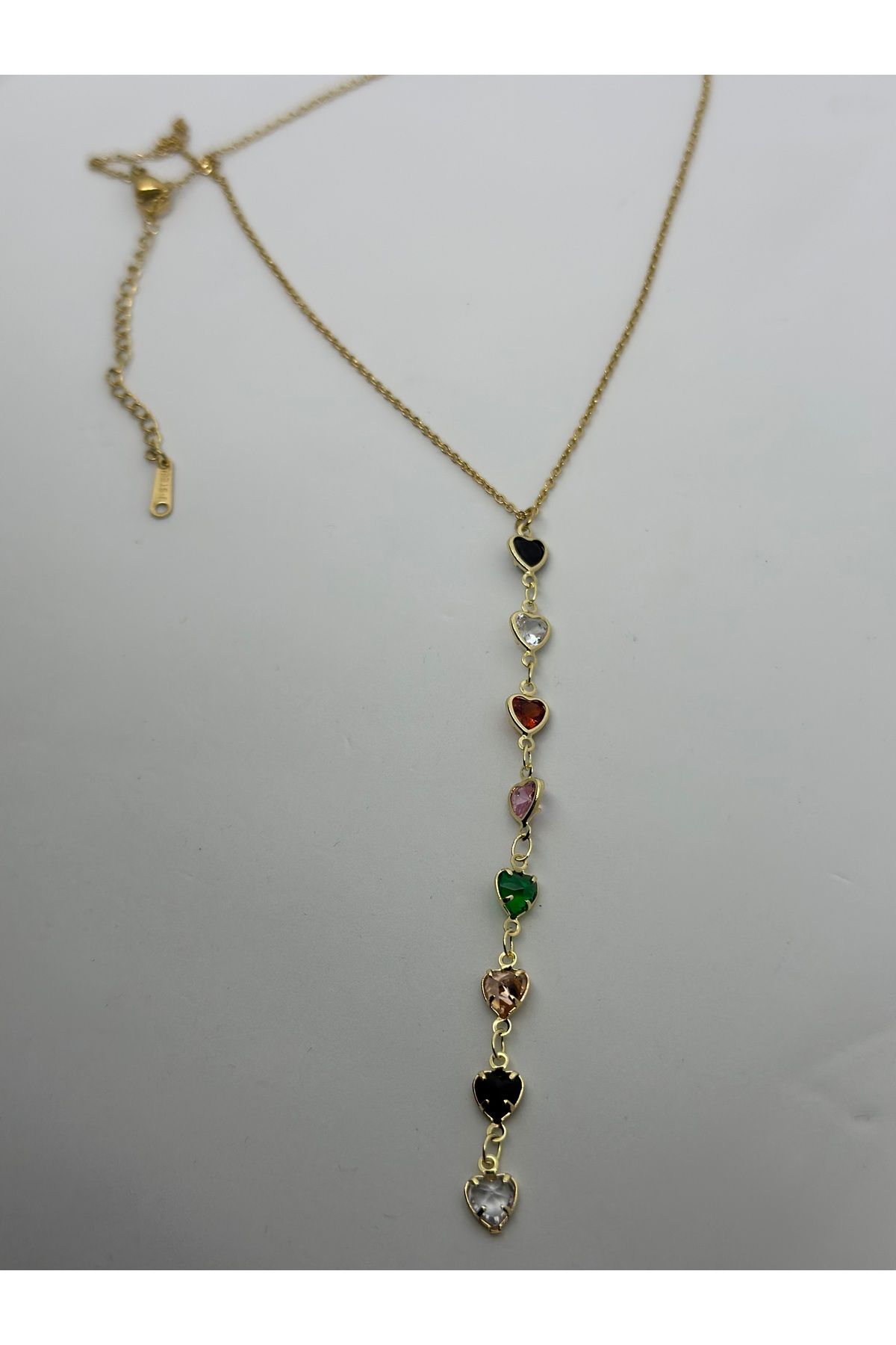 isikaccessories Renkli Y Kolye Gold