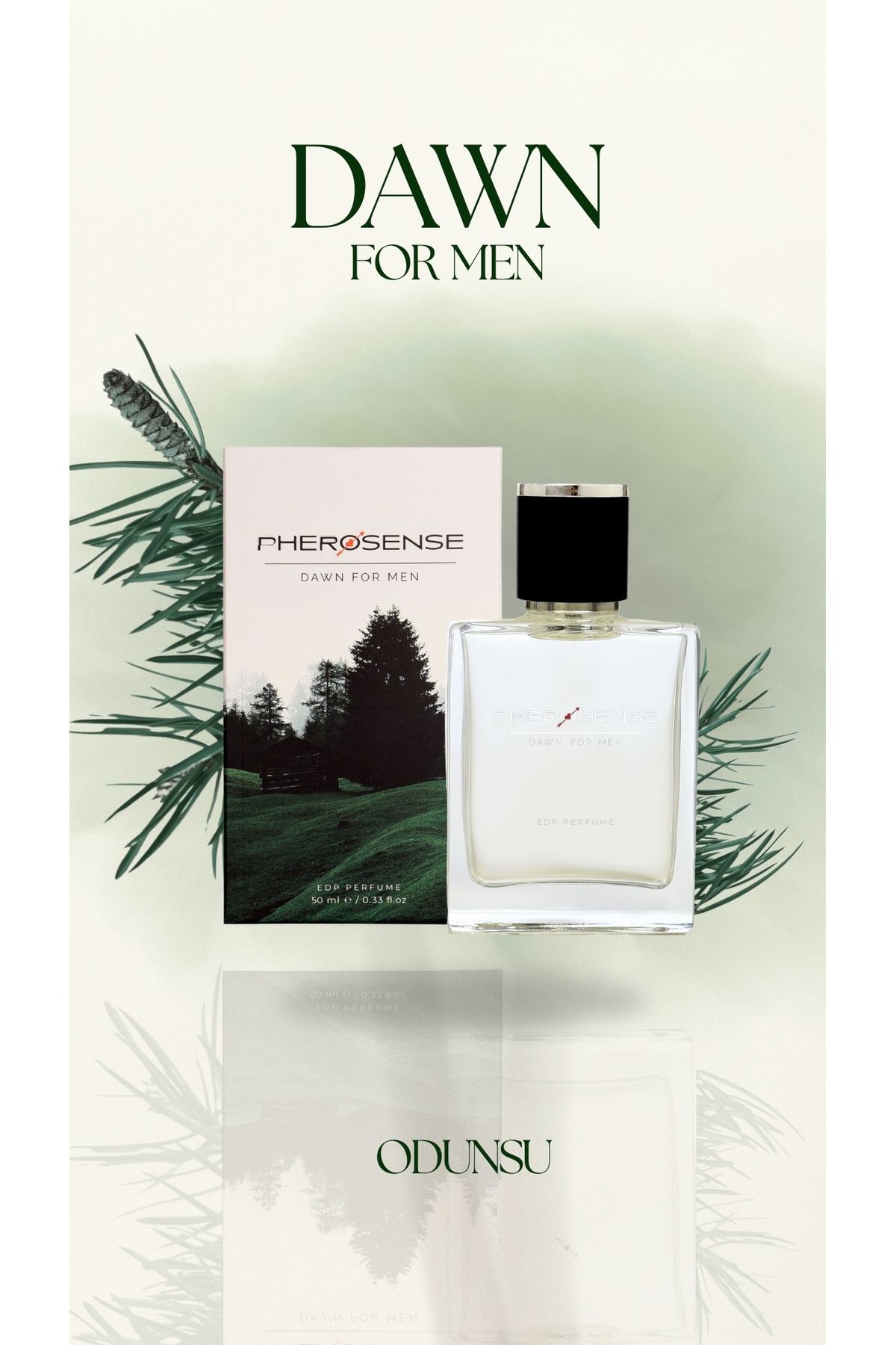 PHEROSENSE DAWN FOR MEN Feromon Etkili Kalıcı Erkek Parfümü 50 ml | EDP Odunsu Koku