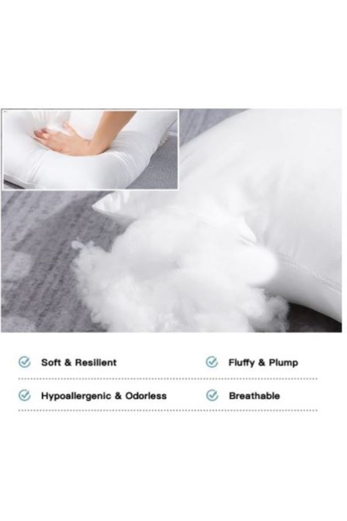AWF AL WADI FURNITURE-Sleep EZ Single Size Medical Mattress With Polyester Compressed Pillow Reverse use option 90X190x8cm 8