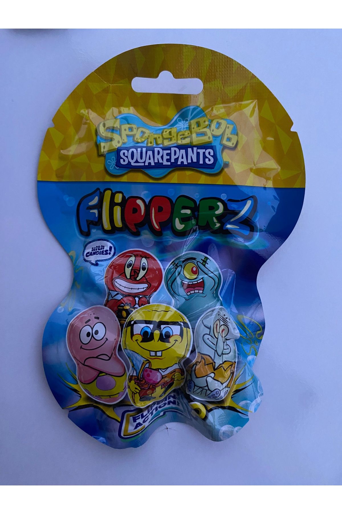 Unibon Relkon Sünger Bob Flipperz Hacı Yatmaz Şeker 1 Adet Yeni Seri