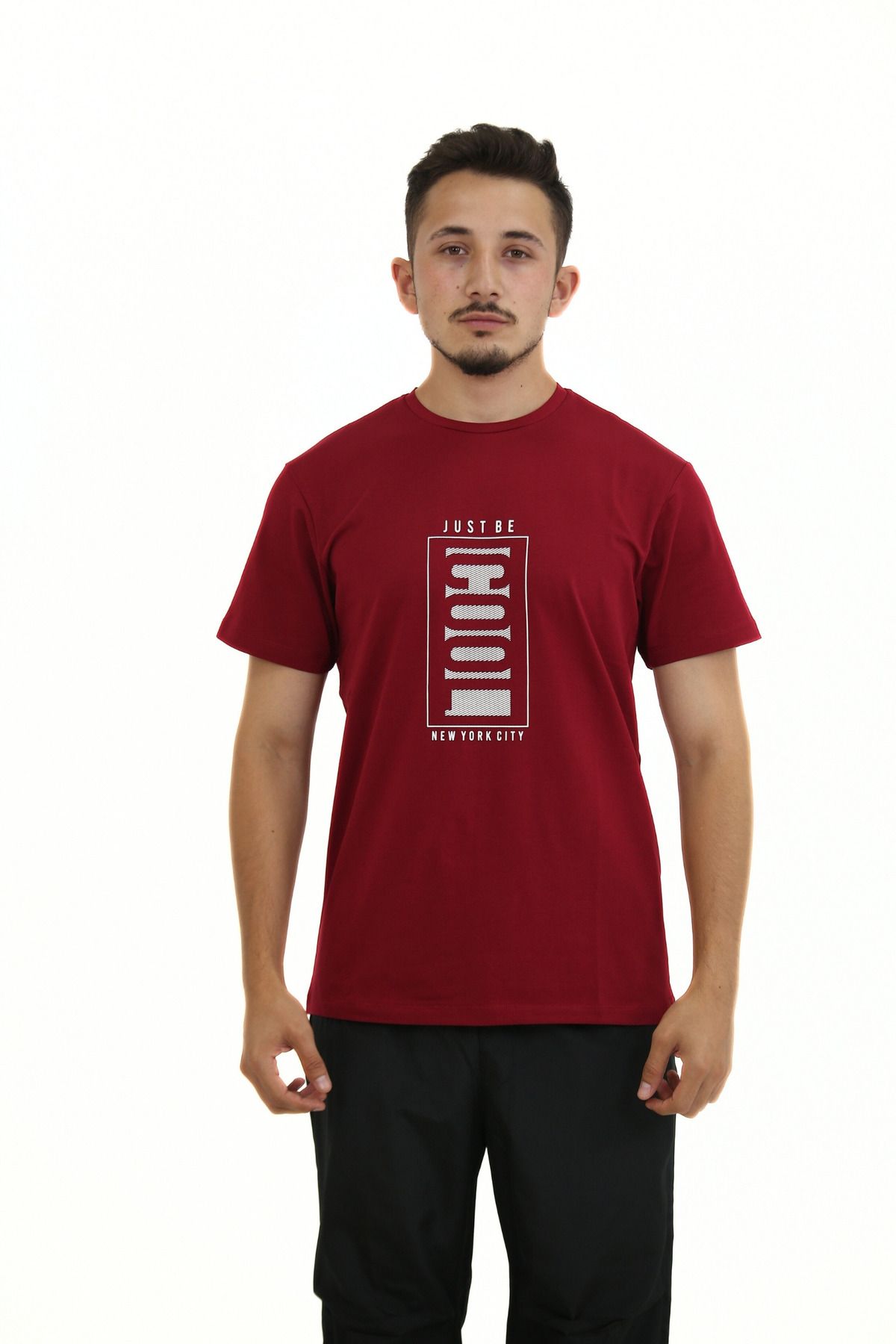 Lorenzo Mazzoli T-shirt Premium Kalite, Comfort Fit, Modern Baskılı Düz Renk Tişört