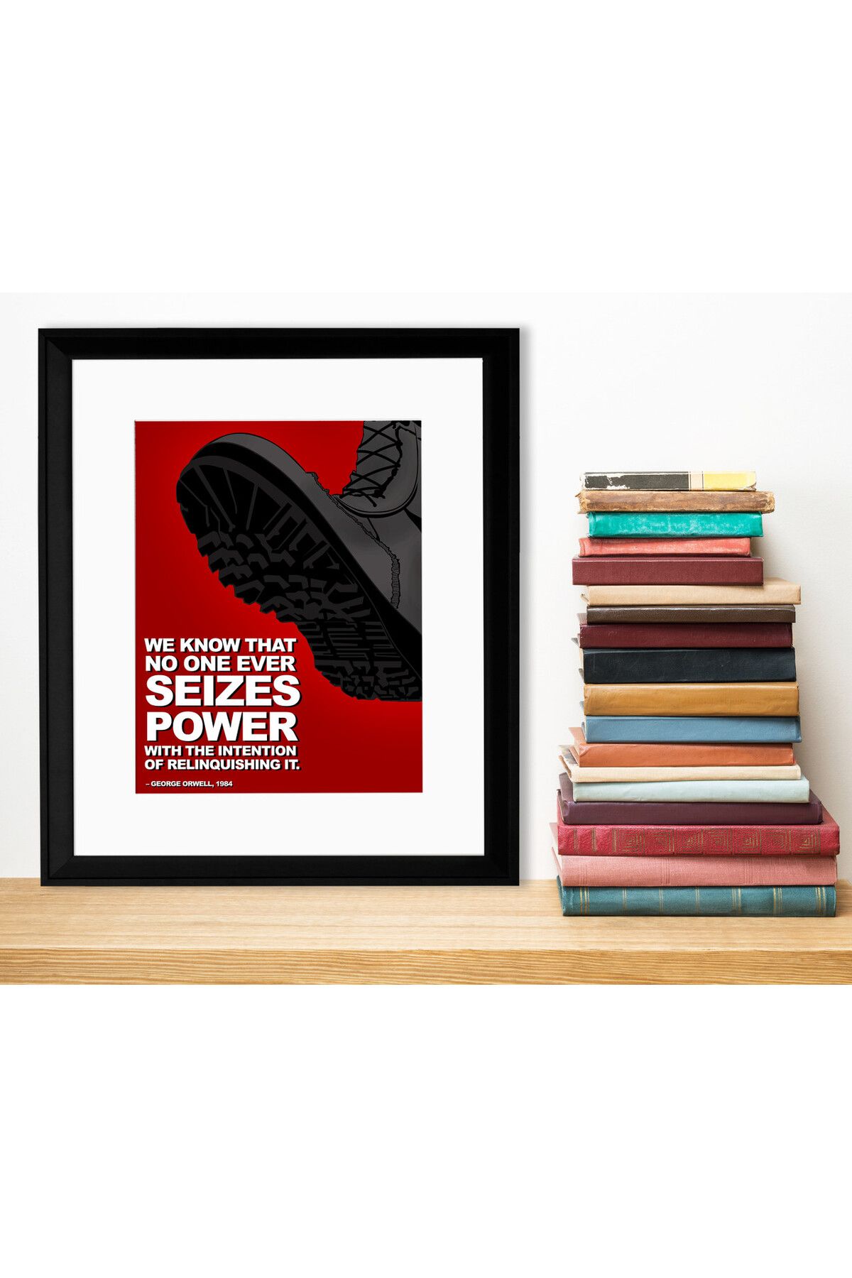 Hi Kami George Orwell Poster – 18x24 cm | 300 gr Art Kağıda Özel Baskı | Dekoratif Tasarım