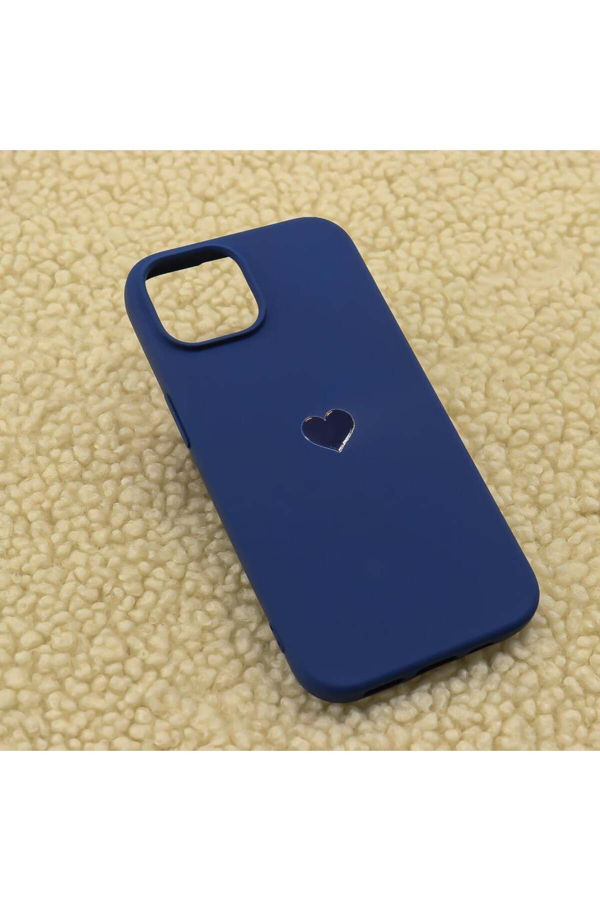 Case&Case iPhone 11 Pro Max Uyumlu Renk Uyumlu Kalp Baskılı Lansman Kılıf