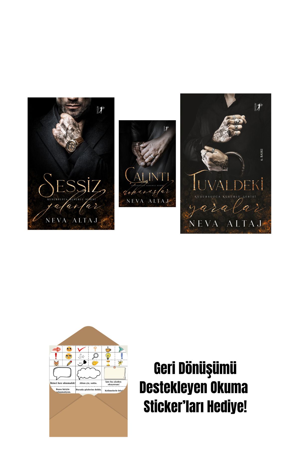 Artemis Yayınları Neva Altaj 3 Kitap Set + Okuma Sticker'ları
