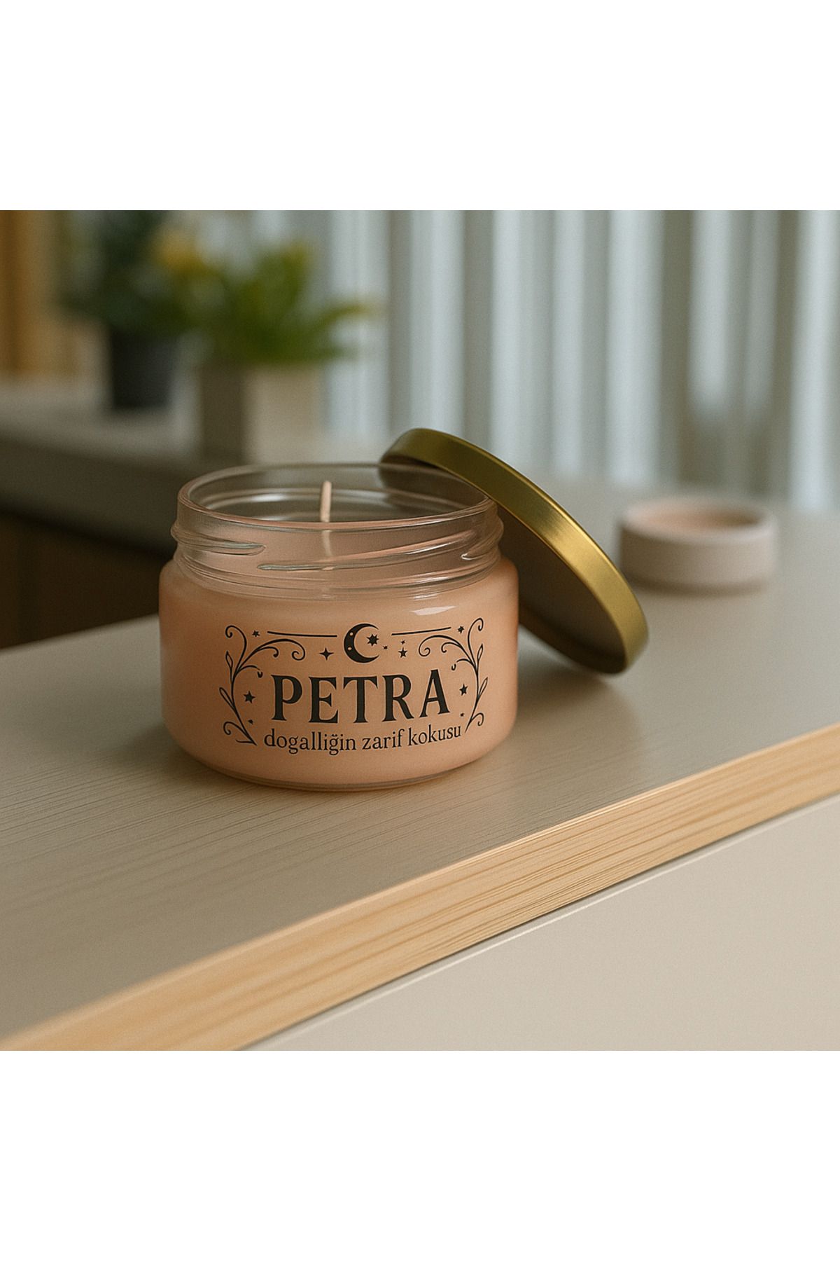 BALMORA HOME “PETRA” %100 DOĞAL KİRAZ ÇİÇEĞİ KOKULU MUM