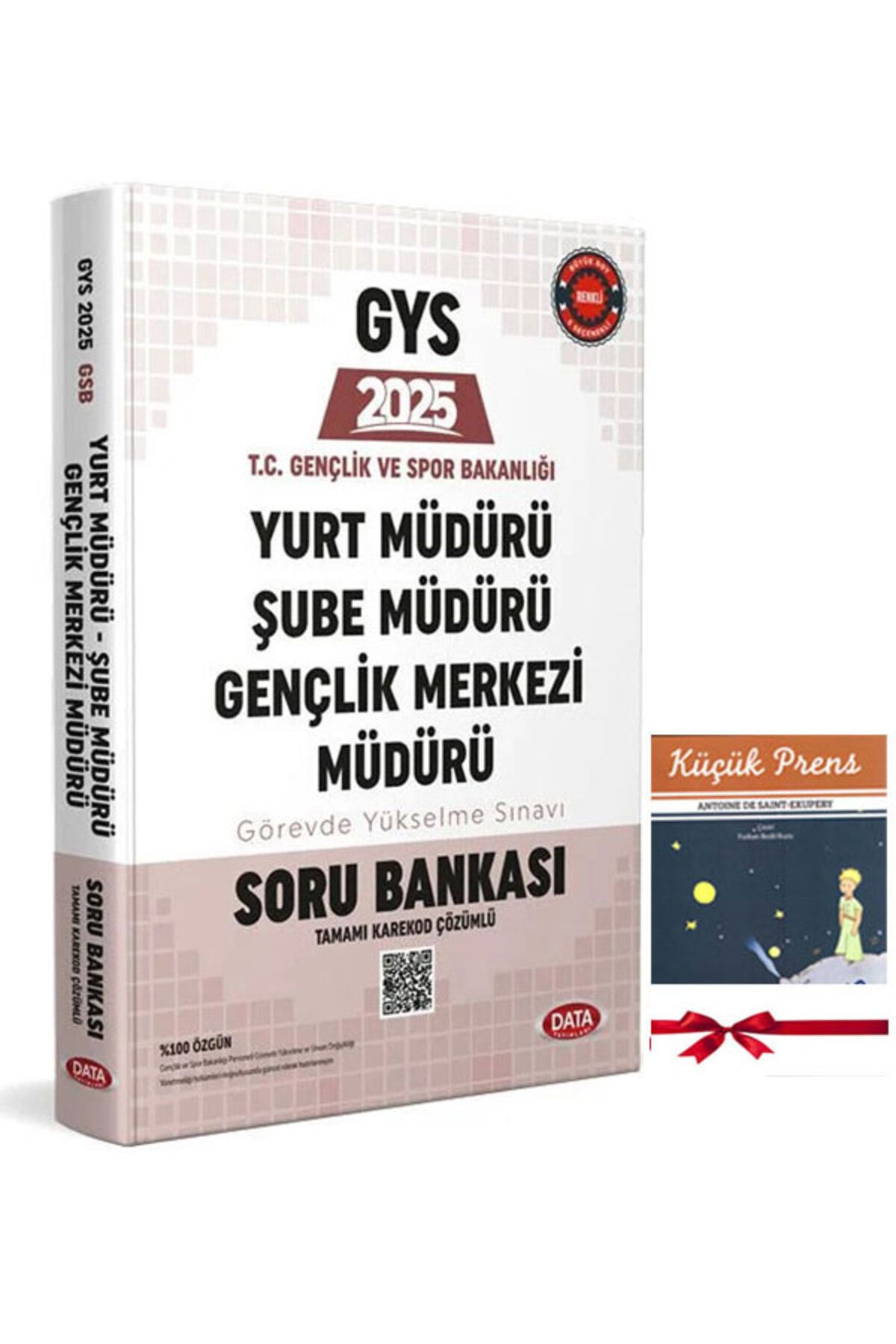 Data Yayınları 2025 GYS Gençlik ve Spor Bakanlığı YURT MÜDÜRÜ ŞUBE MÜDÜRÜ Karekod Çözümlü Soru Kitabı