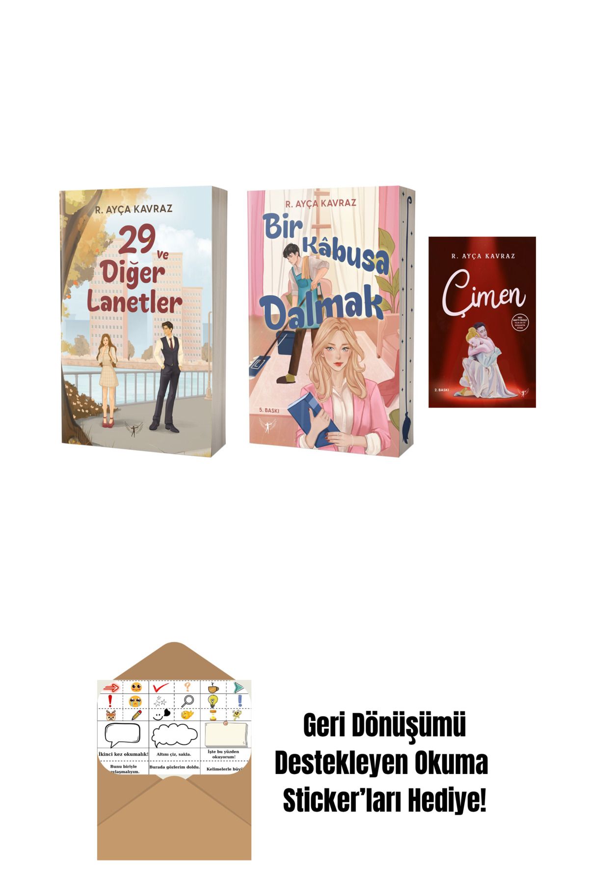 Artemis Yayınları R. Ayça Kavraz 3 Kitap Set + Okuma Sticker'ları