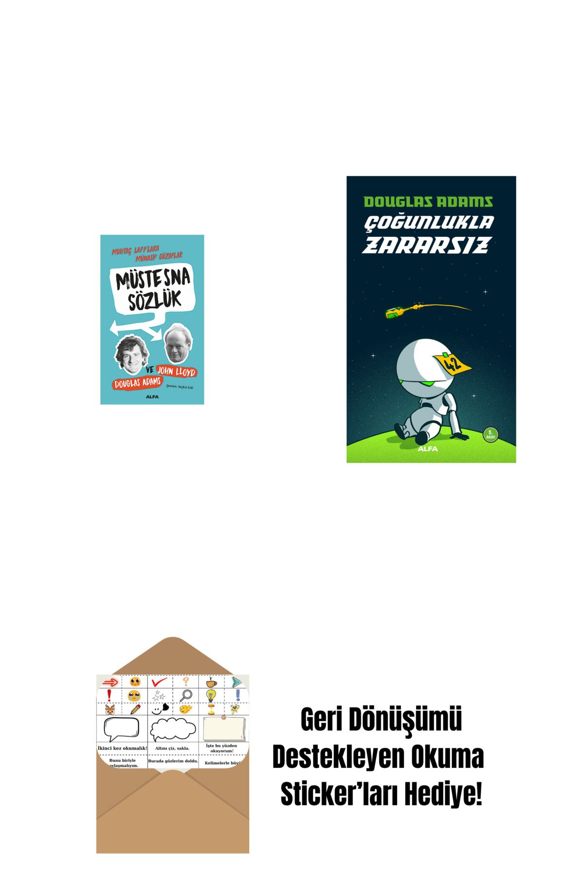 Alfa Yayınları Müstesna Sözlük + Çoğunlukla Zararsız + Okuma Sticker'ları