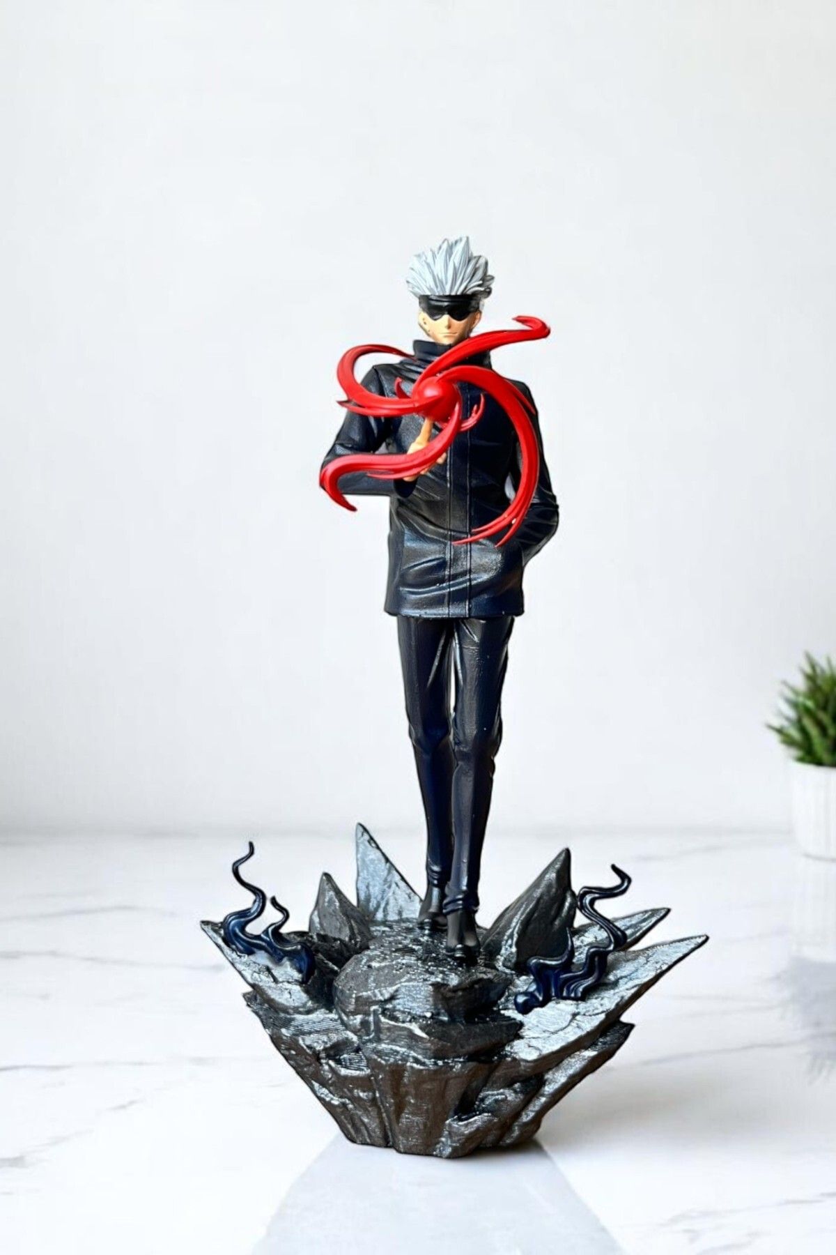 Valyria Anime Figürü Jujutsu Kaisen Satoru Gojo 18 Cm Sla Baskı El Boyama