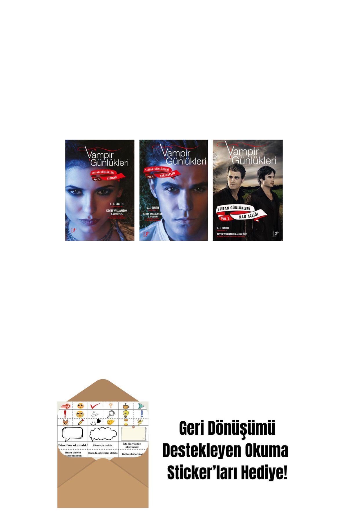 Artemis Yayınları L. J. Smith 3 Kitap Set + Okuma Sticker'ları