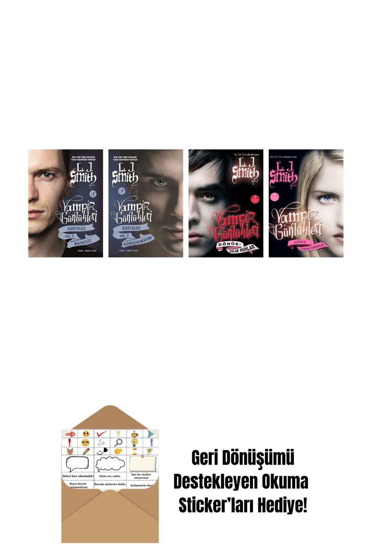Artemis Yayınları L. J. Smith 4 Kitap Set + Okuma Sticker'ları