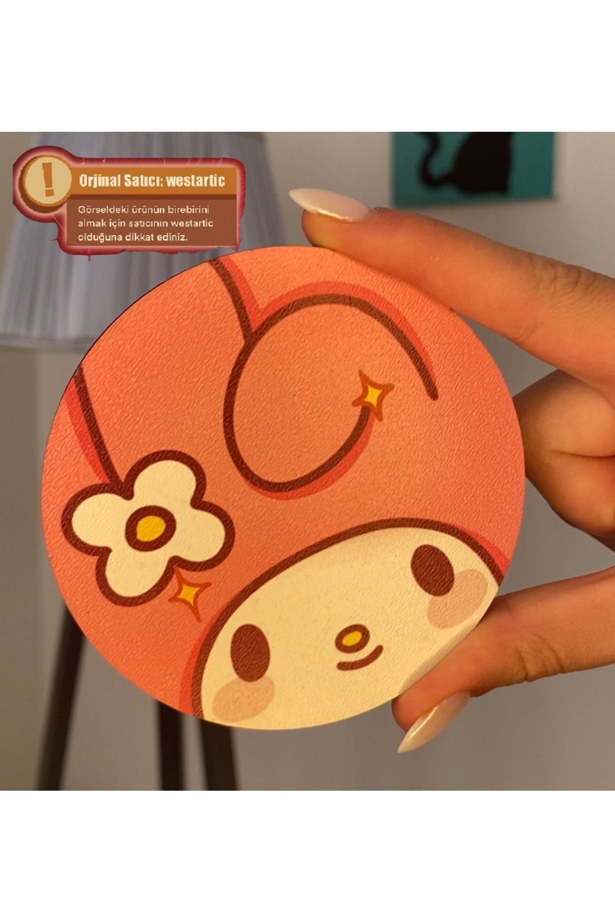 westartic Melody (Sanrio) Bardak Fincan Altlığı