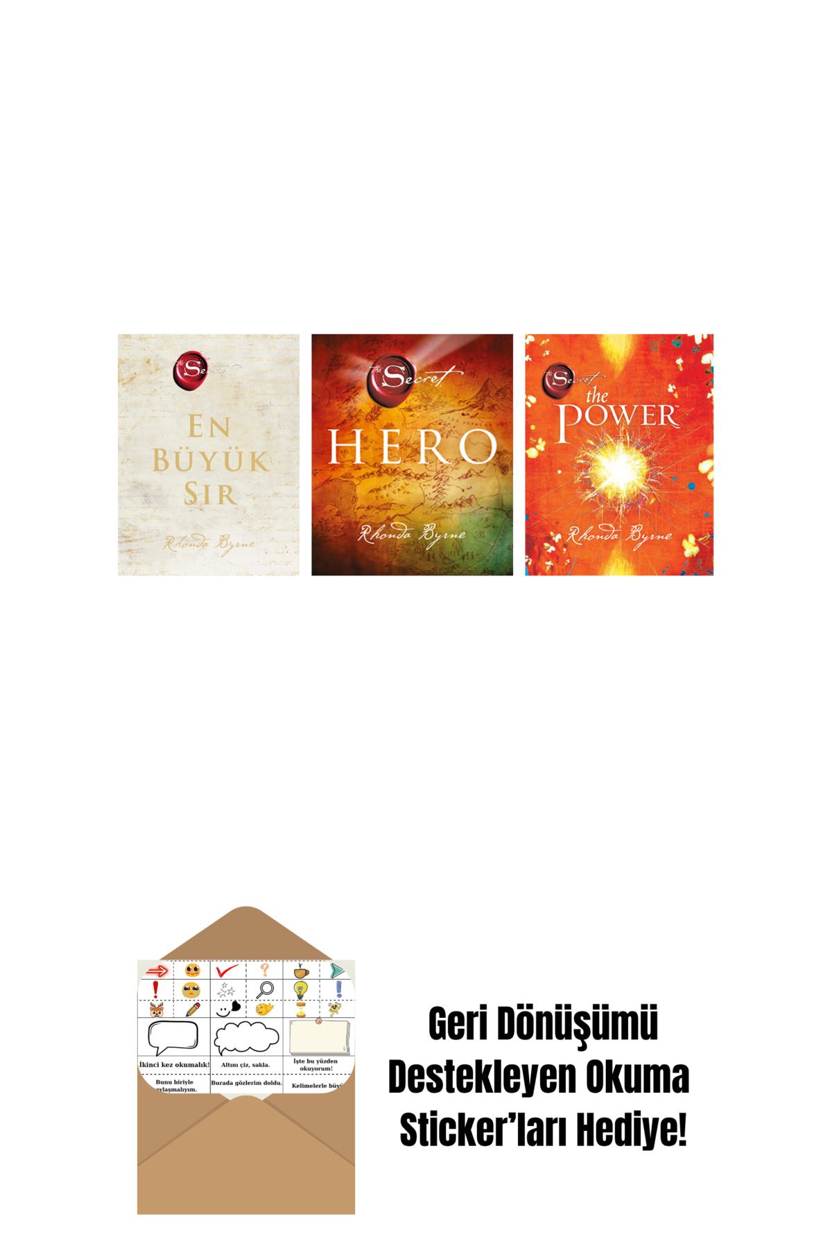 Artemis Yayınları Rhonda Byrne 3 Kitap Set + Okuma Sticker'ları