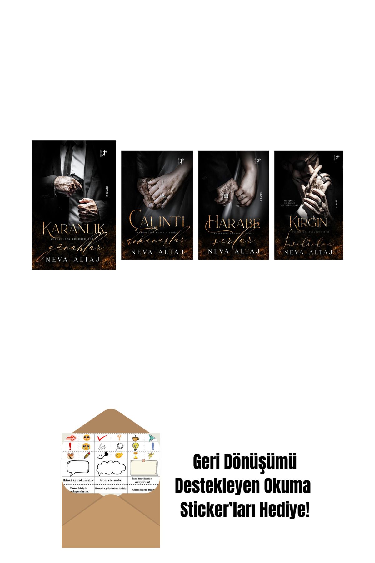 Artemis Yayınları Neva Altaj 4 Kitap Set + Okuma Sticker'ları