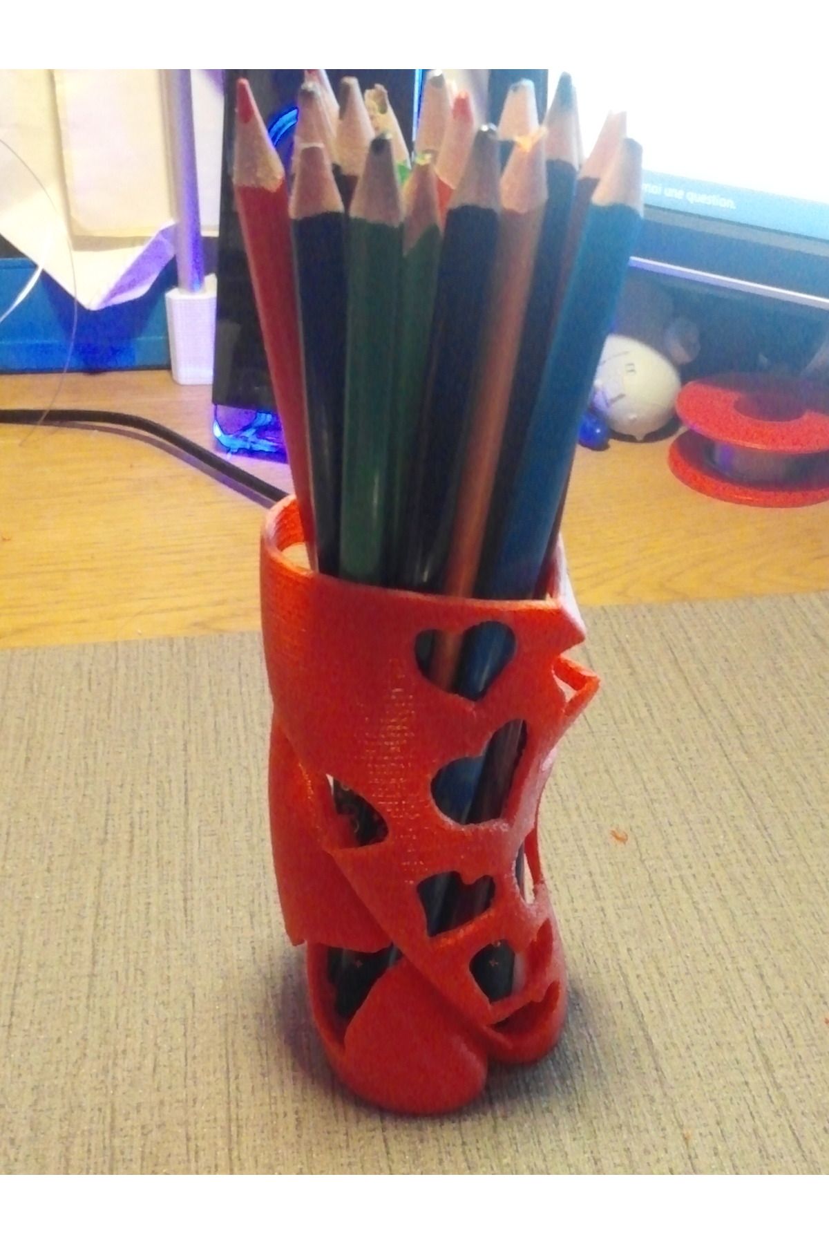 Vision Craft Kalp Kalem Potu - Pot A Crayons Coeur