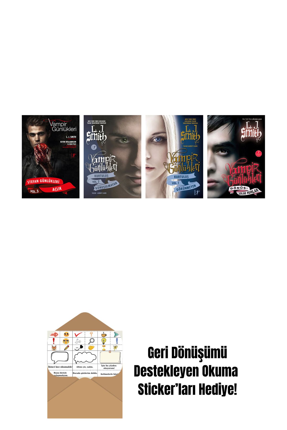 Artemis Yayınları L. J. Smith 4 Kitap Set + Okuma Sticker'ları