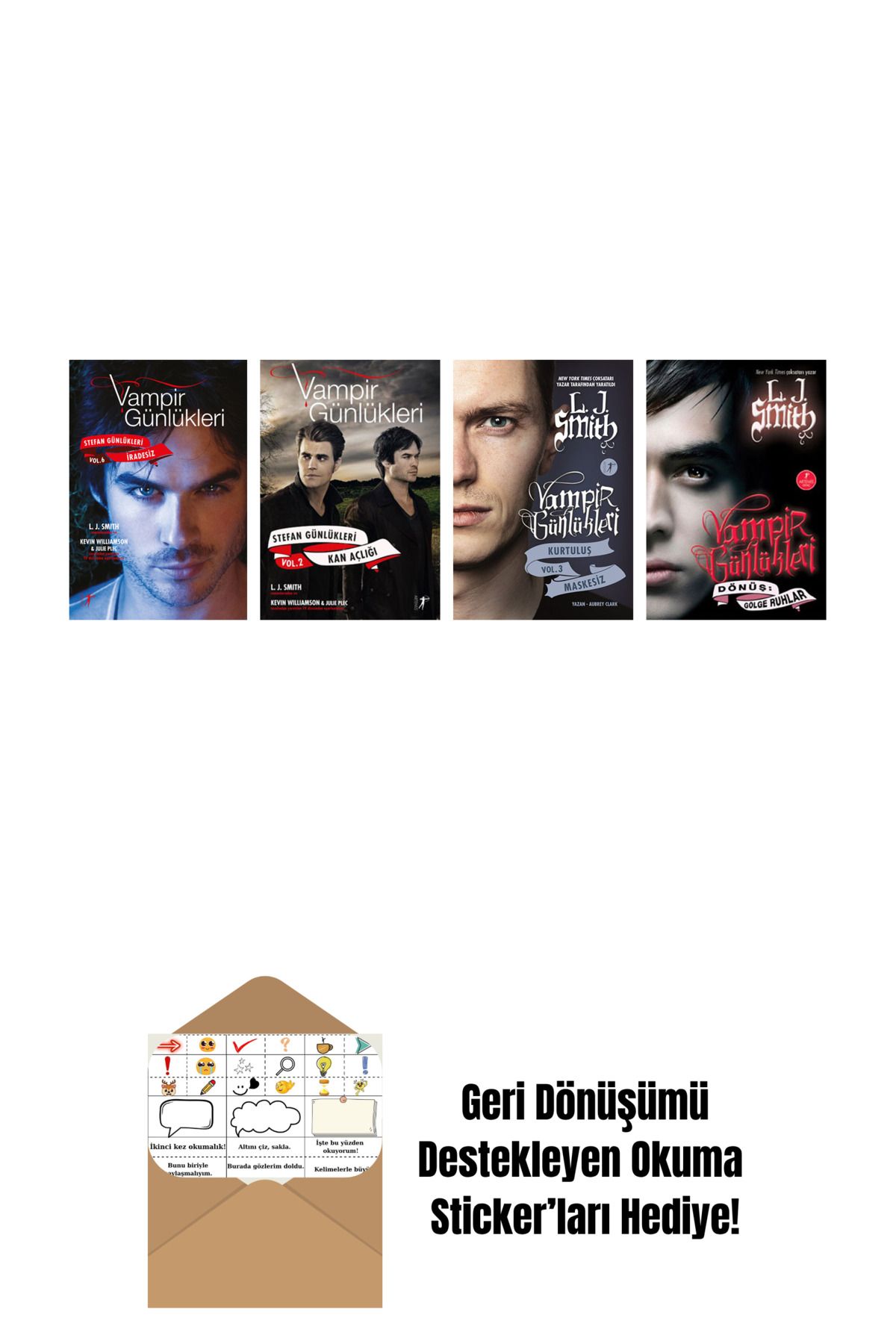 Artemis Yayınları L. J. Smith 4 Kitap Set + Okuma Sticker'ları