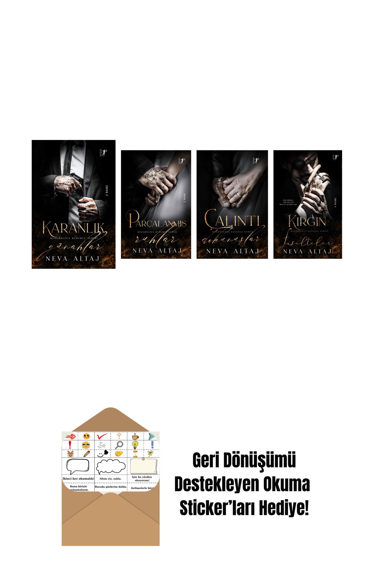 Artemis Yayınları Neva Altaj 4 Kitap Set + Okuma Sticker'ları