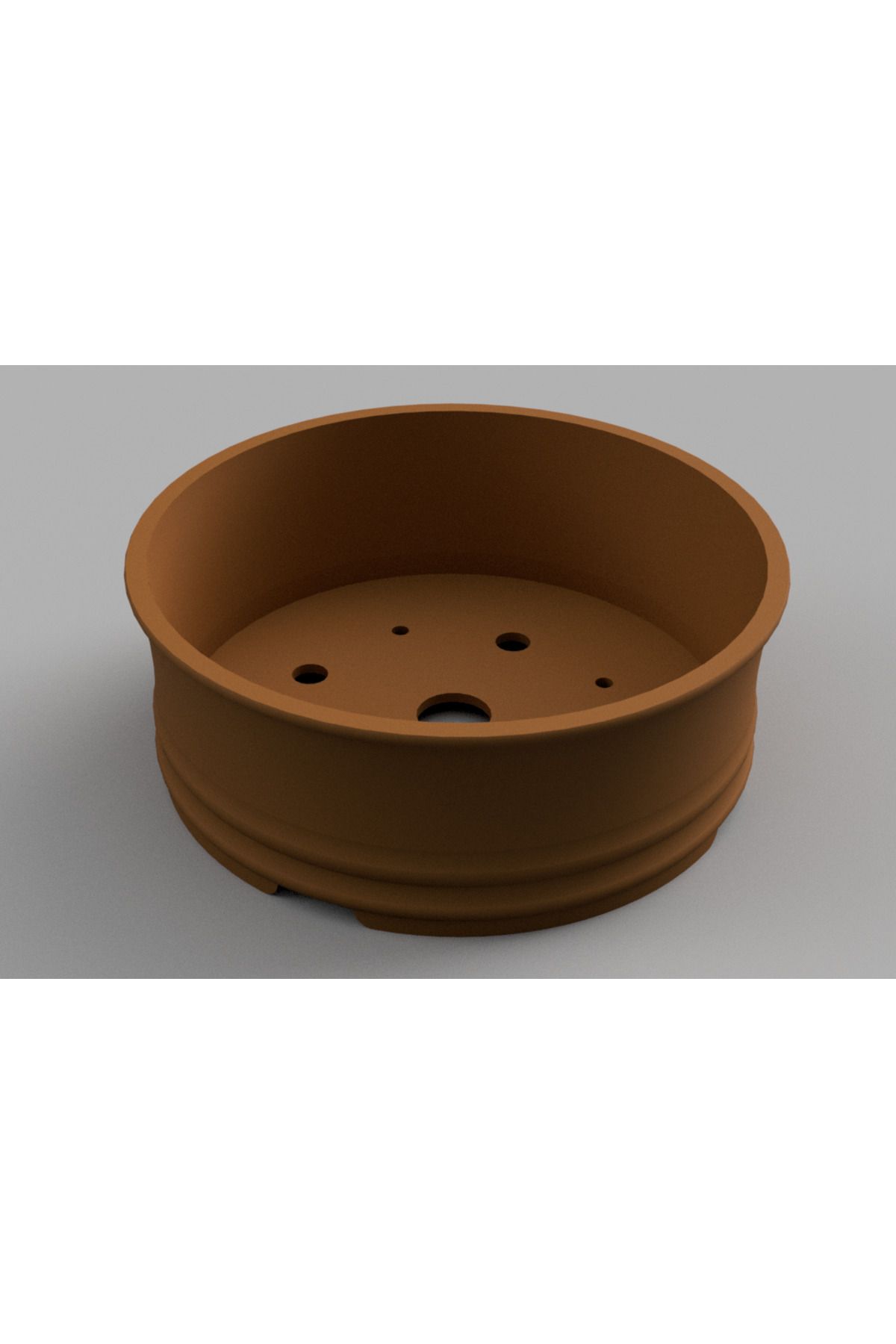 Vision Craft Alt Dudaklı Bonsai Pot Dairesel - Destek Baskı Yok