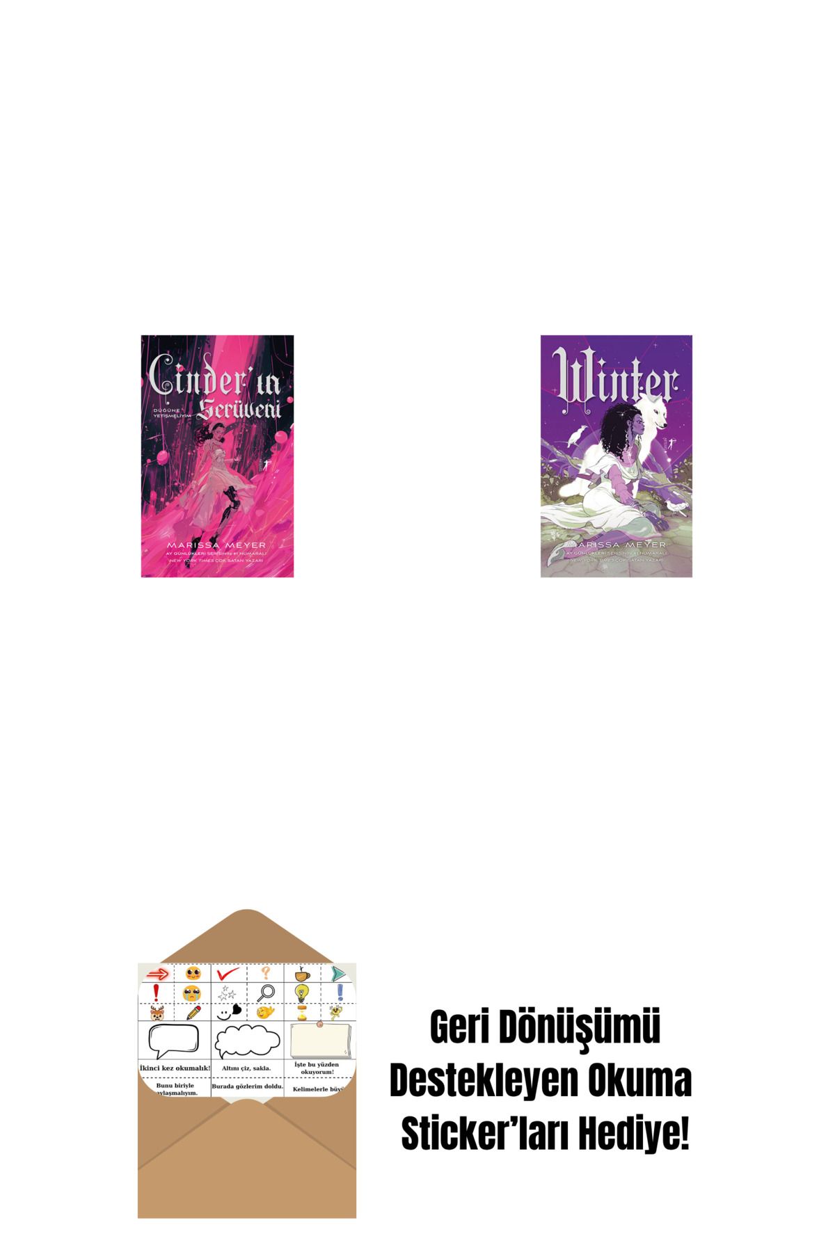 Artemis Yayınları Cinder’ın Serüveni + Winter + Okuma Sticker'ları