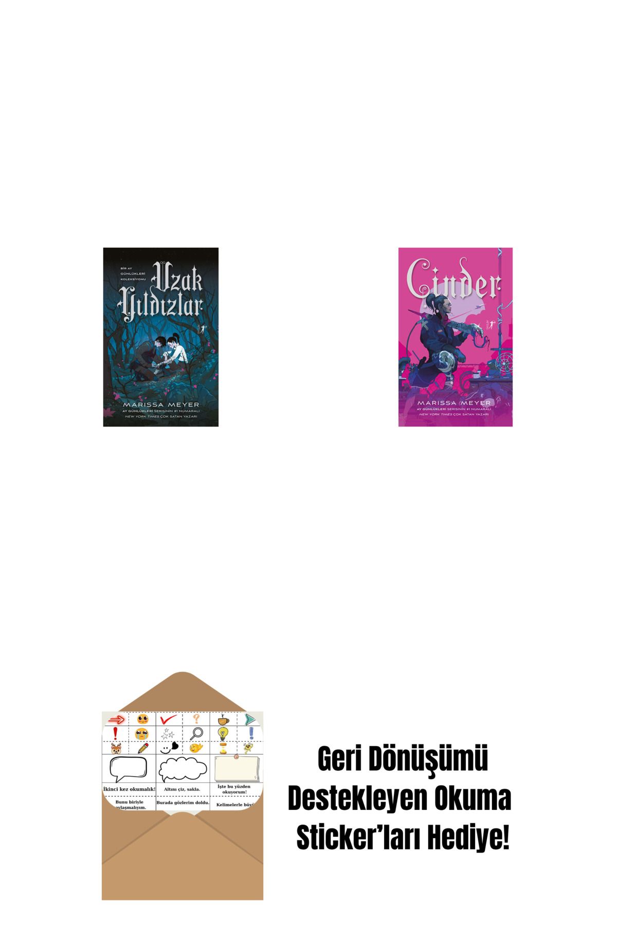 Artemis Yayınları Uzak Yıldızlar + Cinder + Okuma Sticker'ları