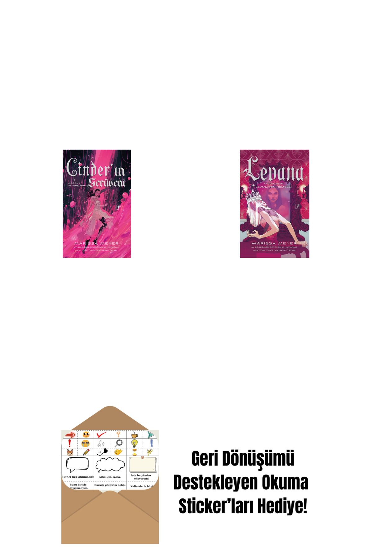 Artemis Yayınları Cinder’ın Serüveni + Levana + Okuma Sticker'ları