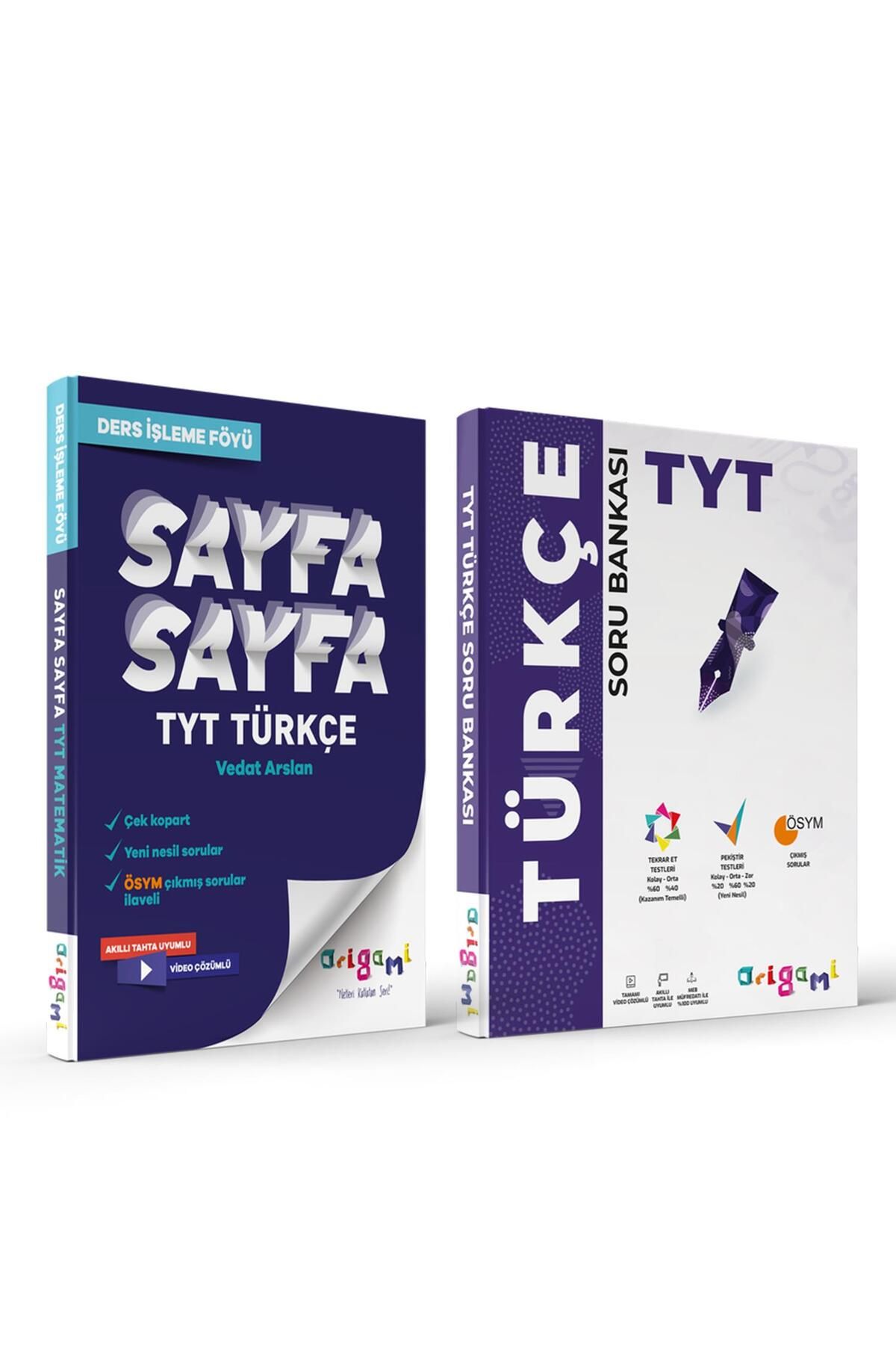 Ankara Kitap Merkezi Tammat TYT Türkçe Sayfa Sayfa Ders İşleme Föyü ve Origami Soru Bankası Seti 2 Kitap