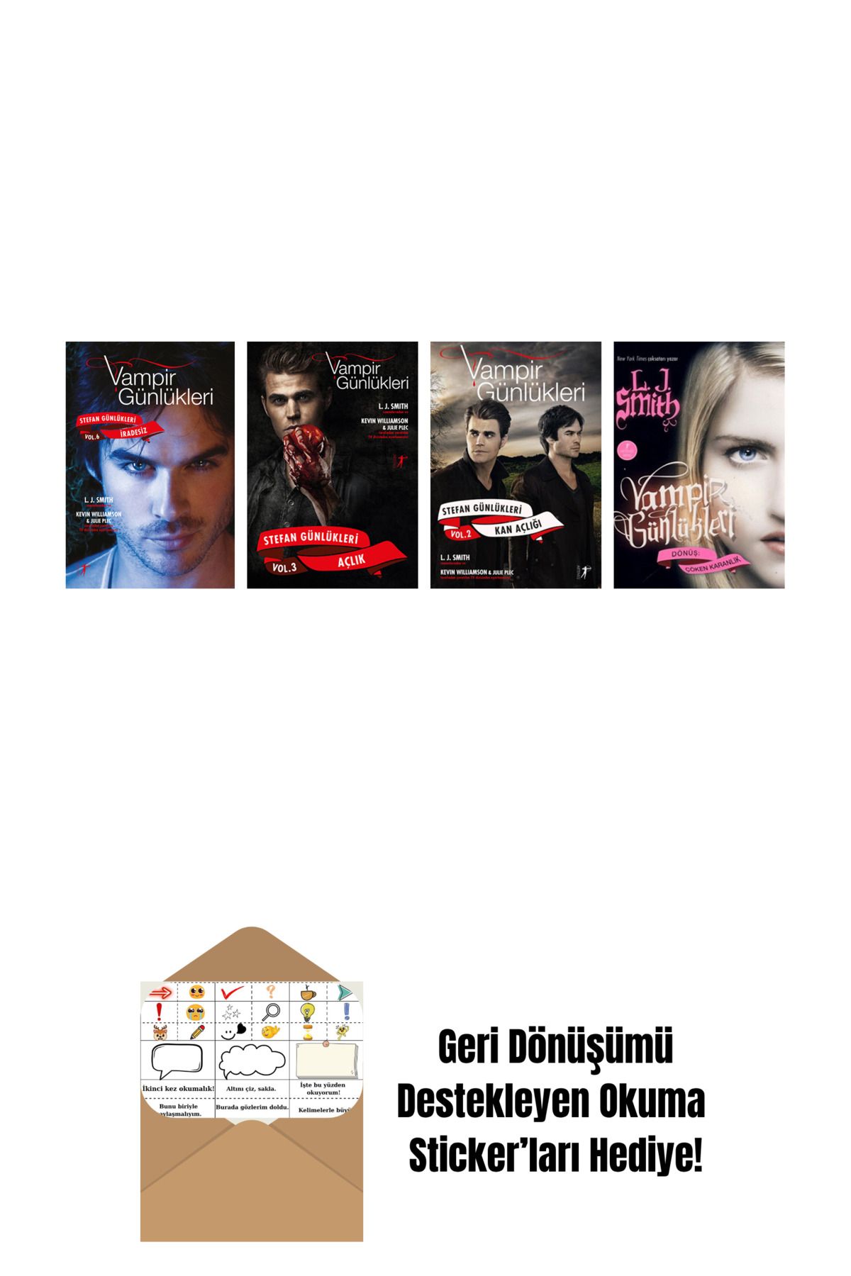 Artemis Yayınları L. J. Smith 4 Kitap Set + Okuma Sticker'ları