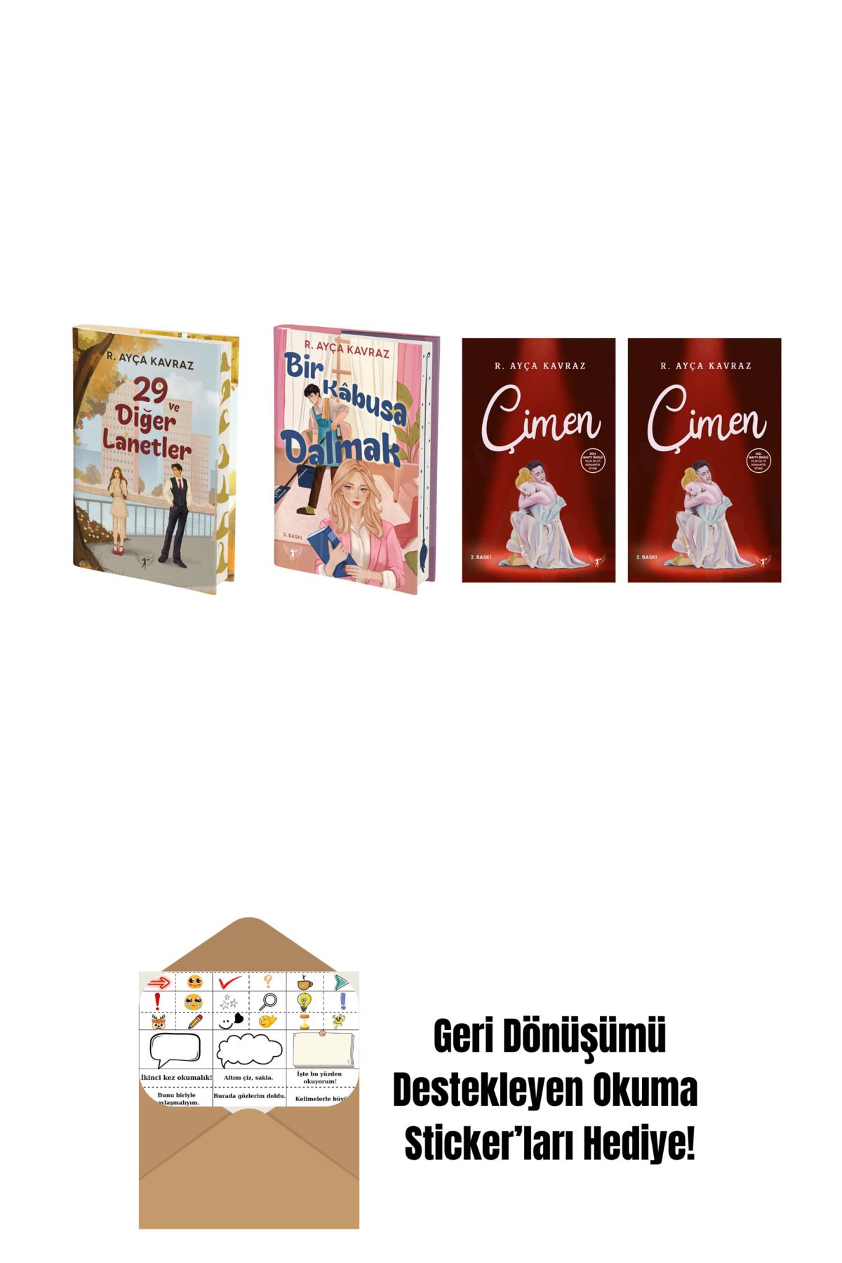Artemis Yayınları R. Ayça Kavraz 4 Kitap Set + Okuma Sticker'ları